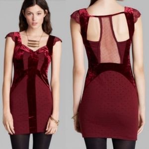 Free People Madeline Velvet Lace Dress